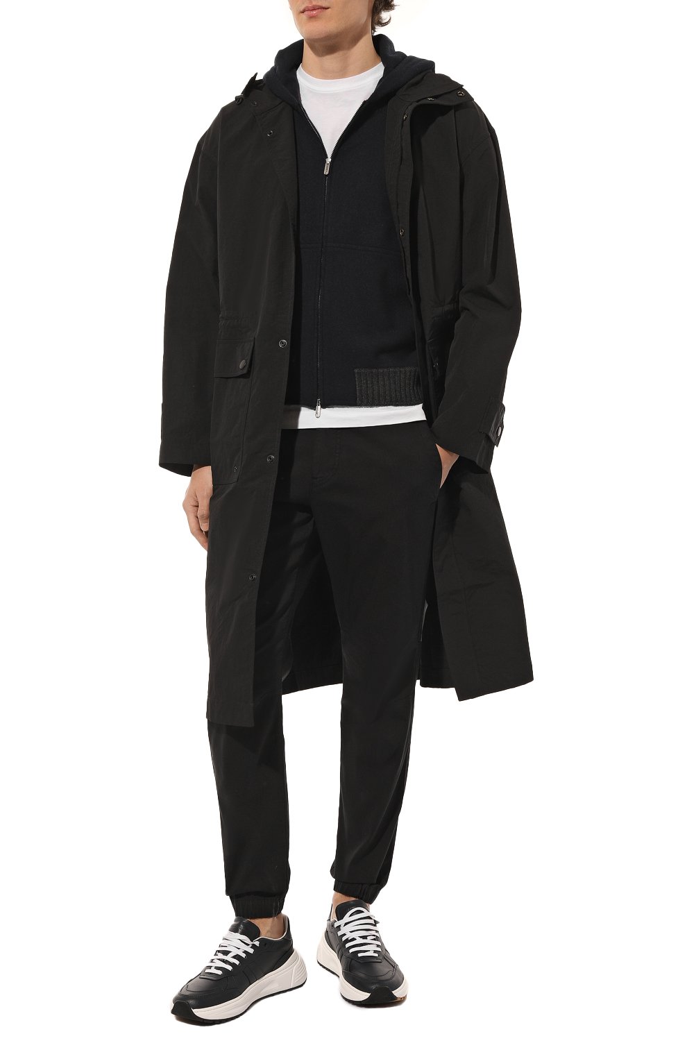 Хлопковые джоггеры BOGNER черного цвета по цене 24700 руб., арт. 18007252, фото 2 Хлопковые джоггеры BOGNER, арт. 18007252, фото 2