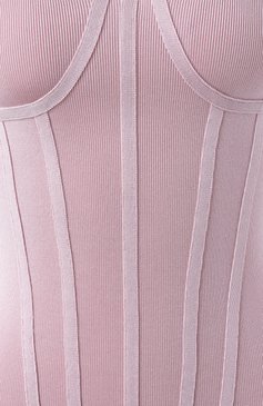 Женский топ из вискозы NINA RICCI розового цвета, арт. 25PMPU006/ML0569 | Фото 6 (Драгоценные камни: Проставлено; Материал внешний: Вискоза; Материал сплава: Проставлено; Стили: Романтичный; Кросс-КТ: костюм; Рукава: На бретелях; Длина (для топов): Стандартные)