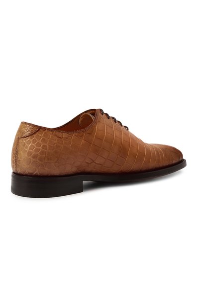 Оксфорды из кожи крокодила KITON, арт. USSCAR0/N102, фото 3