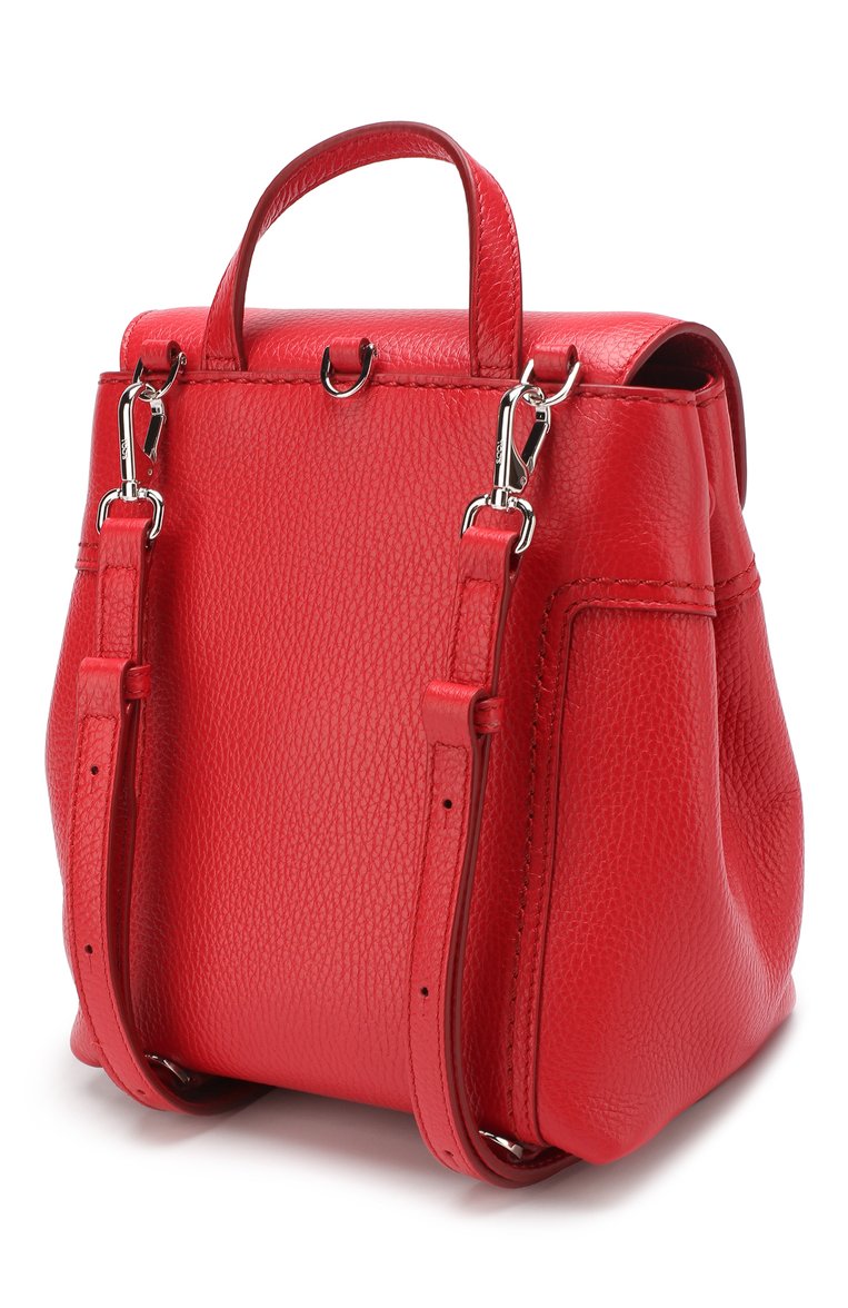 Женский рюкзак double t TOD’S красного цвета, арт. XBWD0TG0100JM7 | Фото 3 (Размер: medium; Ремень/цепочка: На ремешке; Статус проверки: Проверена категория; Материал: Натуральная кожа; Стили: Кэжуэл)