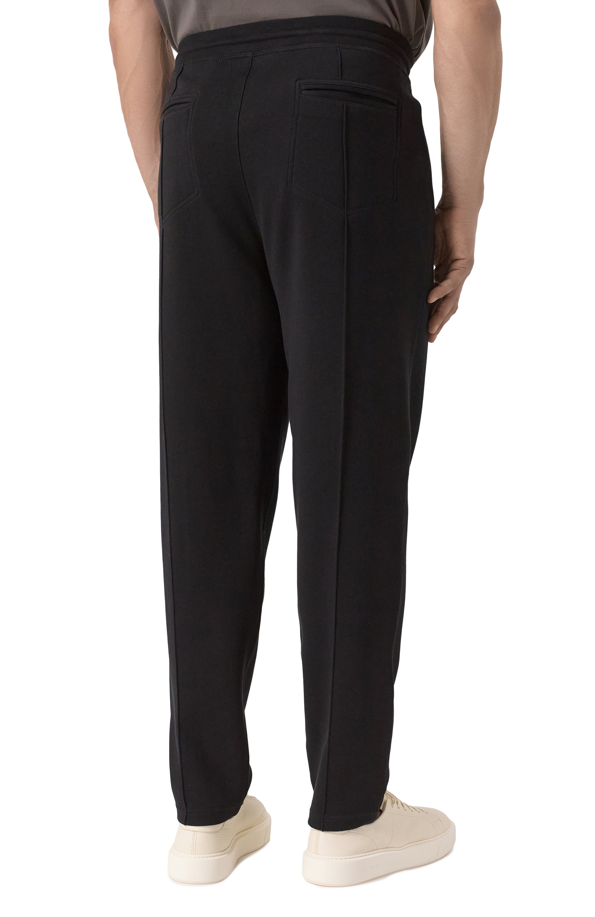 Брюки из хлопка и кашемира BRUNELLO CUCINELLI, арт. MM8313212G, фото 4