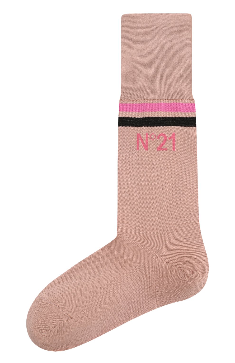 Хлопковые носки N21 бежевого цвета по цене 4970 руб., арт. 20E N2P0/6301/6901, фото 1 Хлопковые носки N21, арт. 20E N2P0/6301/6901, фото 1