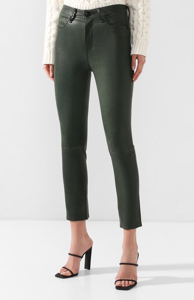 Кожаные брюки RAG AND BONE, арт. W2569L034GRN, фото 3