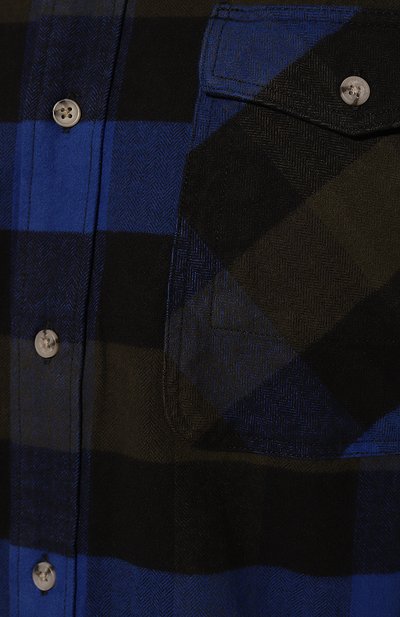 Хлопковая рубашка WOOLRICH темно-синего цвета по цене 24650 руб., арт. CFW0SI0108MRUT3452, фото 5 Хлопковая рубашка WOOLRICH, арт. CFW0SI0108MRUT3452, фото 5