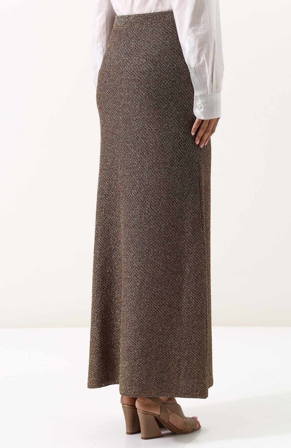 Расклешенная юбка-макси из вискозы DRIES VAN NOTEN, арт. 181-11286-5721, фото 4