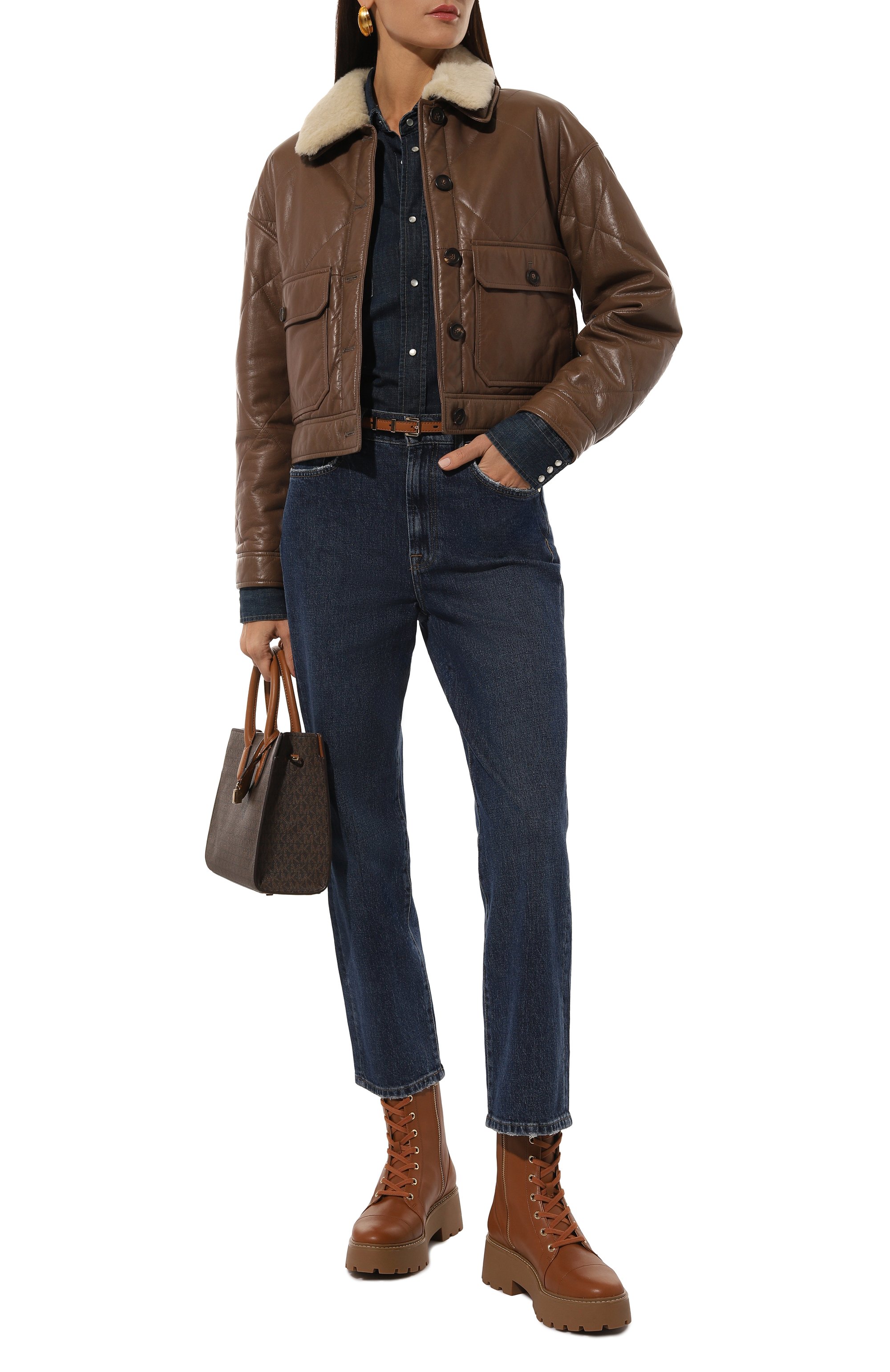 Кожаные ботинки blake MICHAEL MICHAEL KORS, арт. 40T4BKFE6L, фото 2