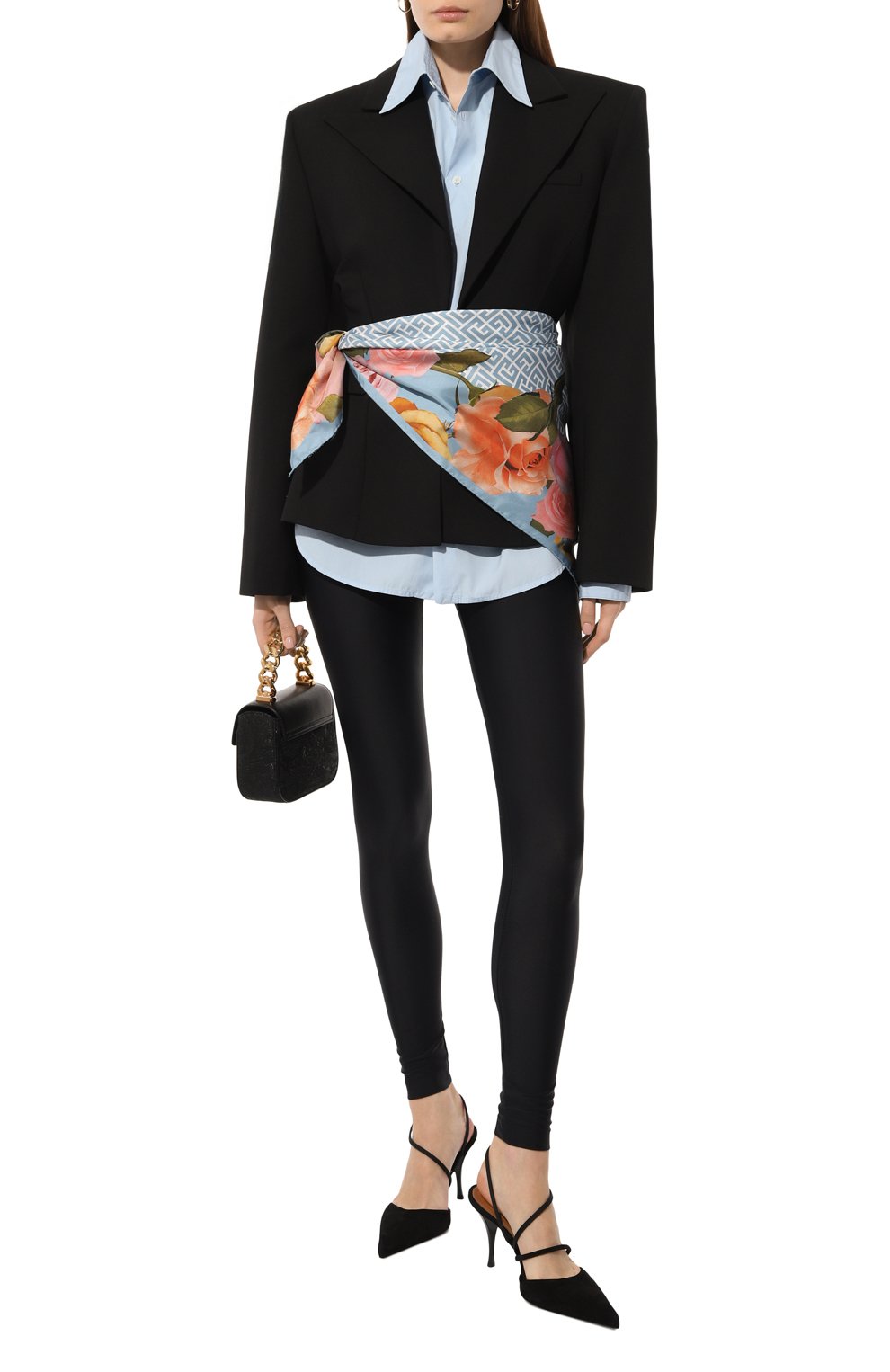 Шелковый платок BALMAIN, арт. CF0XF085/SD87, фото 2