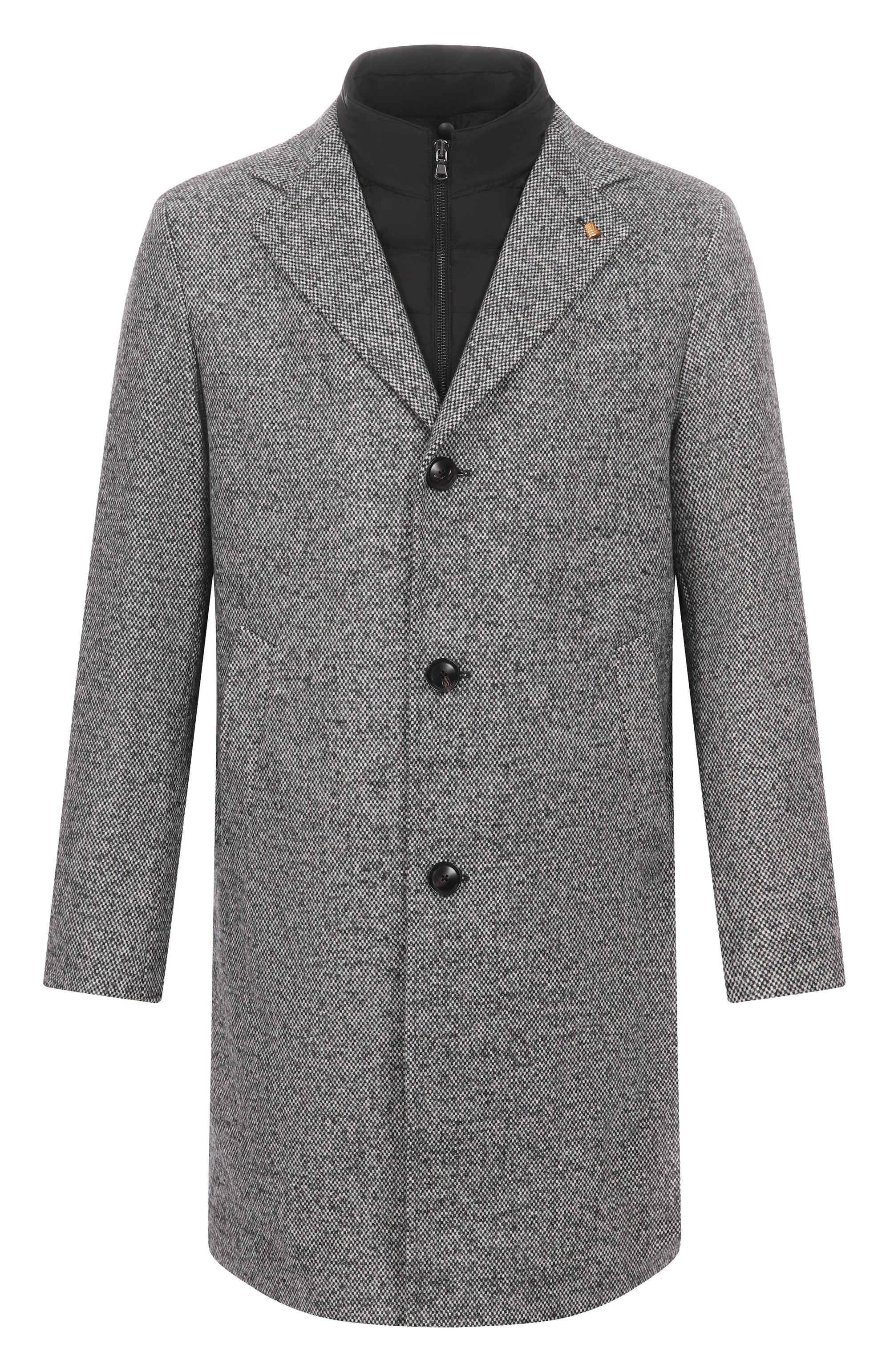 Шерстяное пальто SARTORIA LATORRE серого цвета по цене 113500 руб., арт. CTS056/UI0782, фото 1 Шерстяное пальто SARTORIA LATORRE, арт. CTS056/UI0782, фото 1