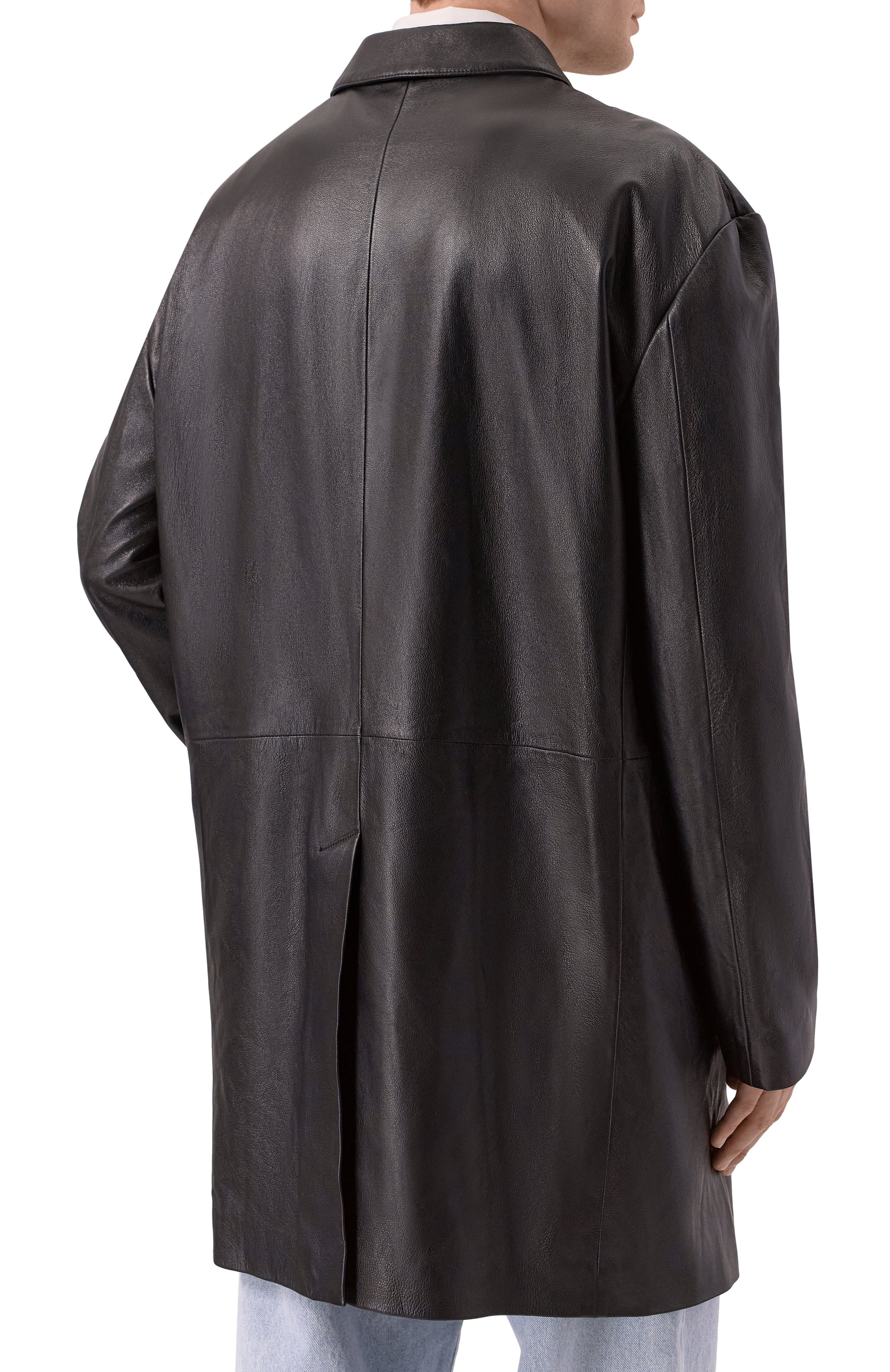 Кожаное пальто BALENCIAGA, арт. 849986/TNS13, фото 4