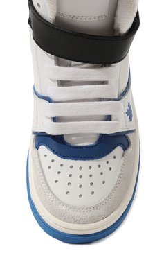 Высокие кеды из кожи DSQUARED2, арт. 75660/20-27, фото 1