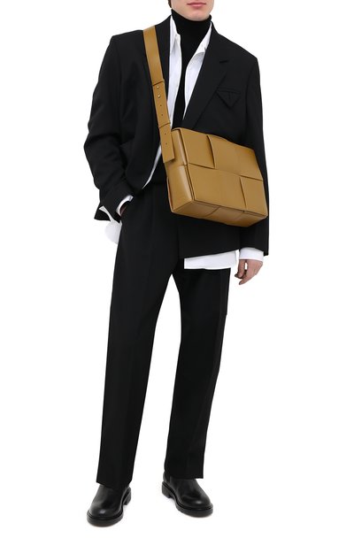 Кожаная сумка BOTTEGA VENETA хаки цвета по цене 246500 руб., арт. 629202/VB1K0, фото 2 Кожаная сумка BOTTEGA VENETA, арт. 629202/VB1K0, фото 2