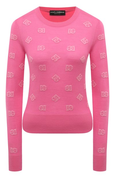 Женский пуловер из шерсти и шелка DOLCE & GABBANA, арт. FXJ34T/JEM09