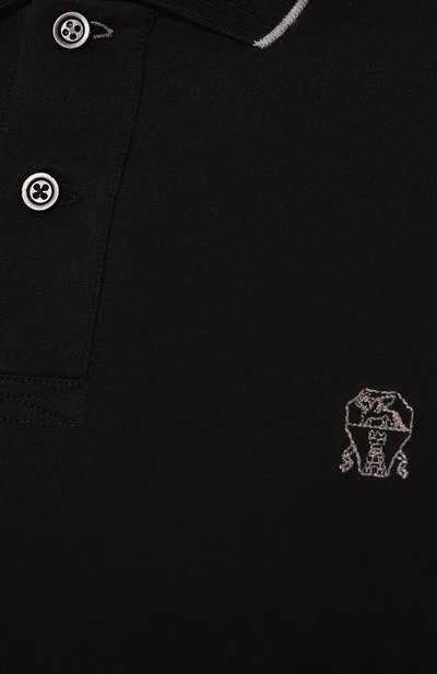 Хлопковое поло BRUNELLO CUCINELLI, арт. M0T619769G, фото 5