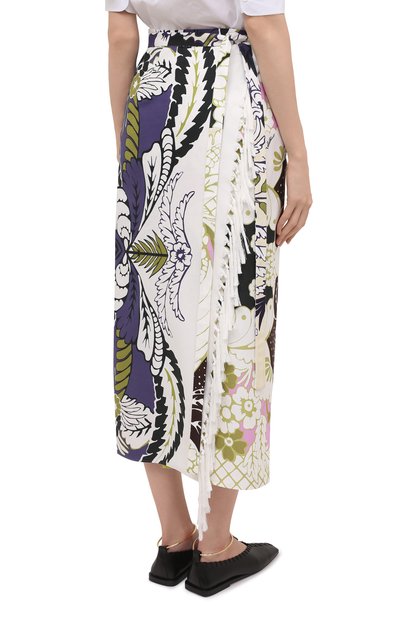 Хлопковая юбка VALENTINO, арт. VB3RA7J16AN, фото 5