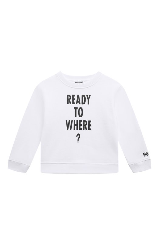 

Хлопковый свитшот Moschino, Белый