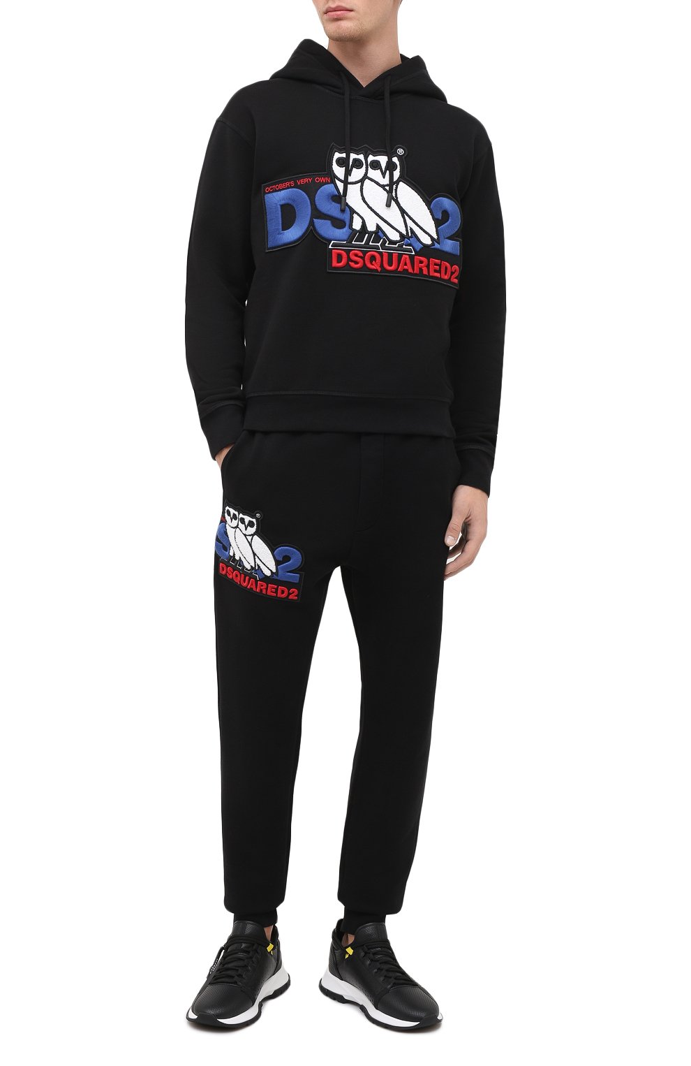 Хлопковое худи d2 x ovo DSQUARED2, арт. S74GU0458/S25042, фото 2