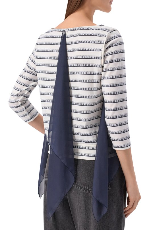 Хлопковый лонгслив Undercover UP1F1808 Белый  UP1F1808 Фото 4