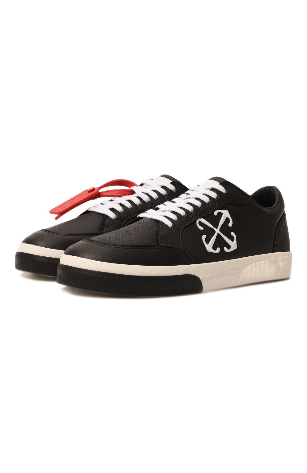Кожаные кеды new low vulcanized OFF-WHITE, арт. 0MIA293S24LEA001, фото 1