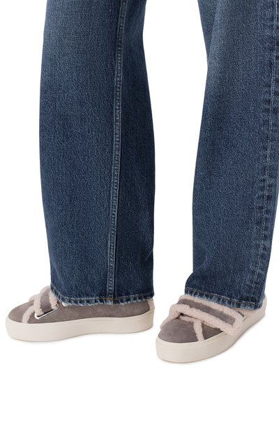 Замшевые кеды shearling low velcro INUIKII, арт. 1001.001.0231, фото 2