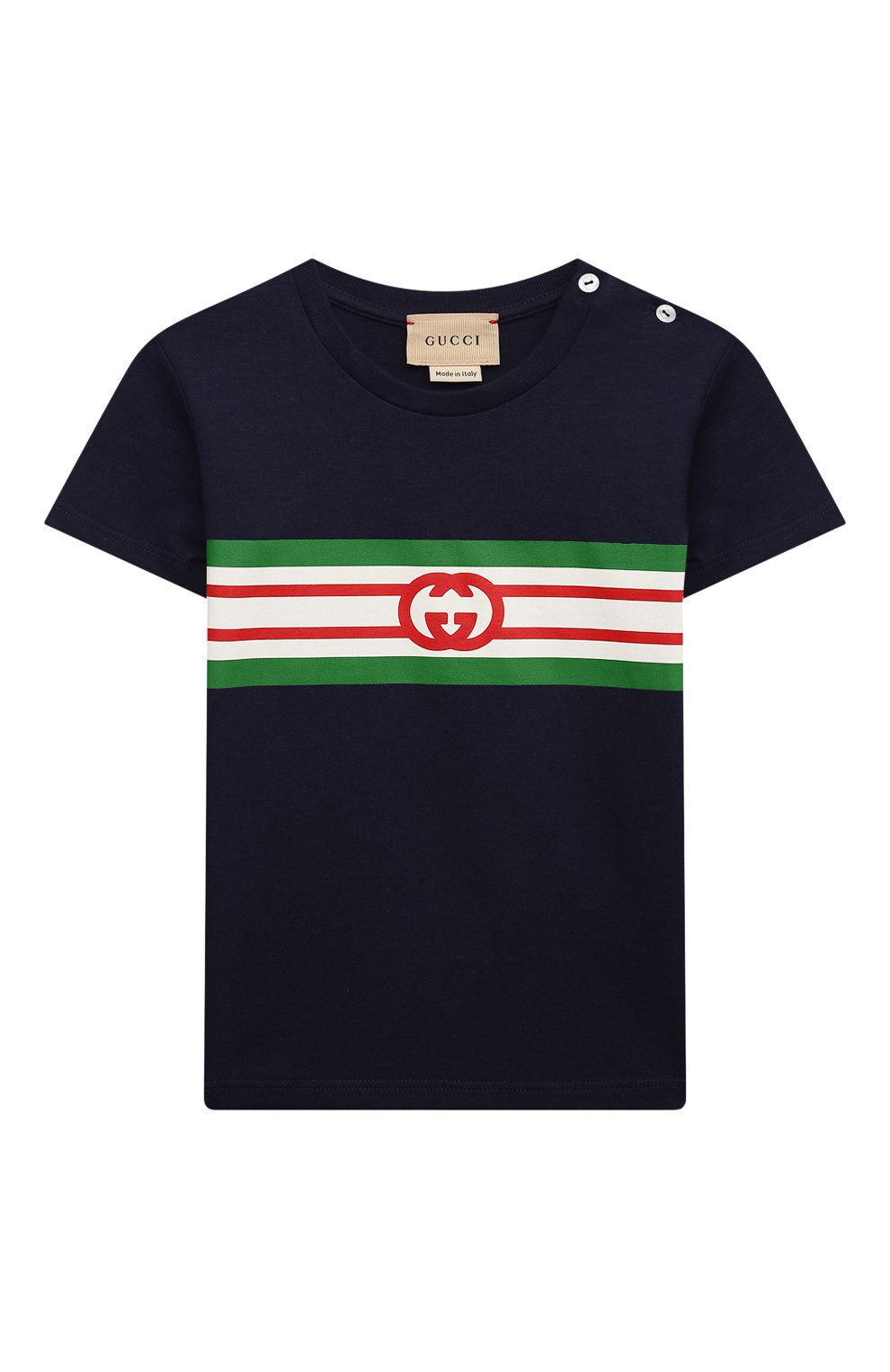 Хлопковая футболка GUCCI, арт. 548034/XJDKV/9-12M, фото 1
