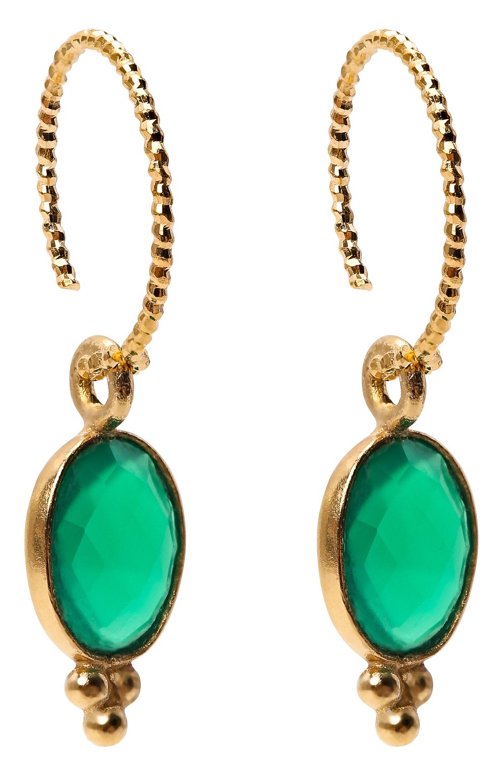 Серьги HANKA_IN зеленого цвета по цене 5940 руб., арт. AUR-CR-AGV, фото 3 Серьги HANKA_IN, арт. AUR-CR-AGV, фото 3