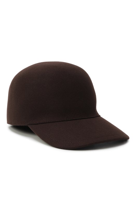 Шерстяная бейсболка Jil Sander J40TC0108/J40116 Коричневый J40TC0108/J40116