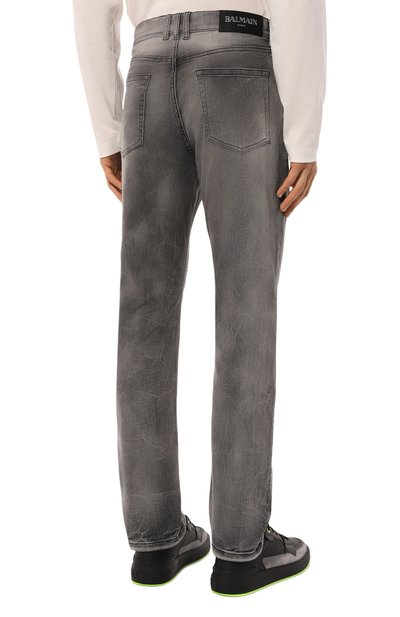 Джинсы BALMAIN серого цвета по цене 83050 руб., арт. DH1MI043/DE73, фото 4 Джинсы BALMAIN, арт. DH1MI043/DE73, фото 4