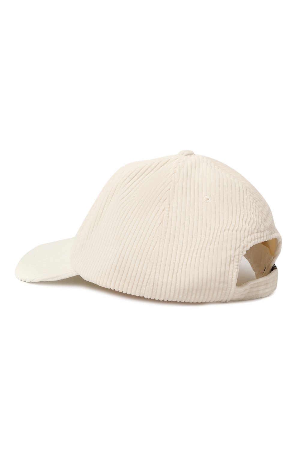 Вельветовая бейсболка PARAJUMPERS белого цвета по цене 8755 руб., арт. PAACHA26, фото 3 Вельветовая бейсболка PARAJUMPERS, арт. PAACHA26, фото 3
