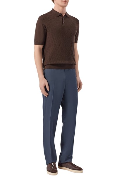 Брюки из хлопка и шерсти CORNELIANI, арт. 274559/2714112, фото 2