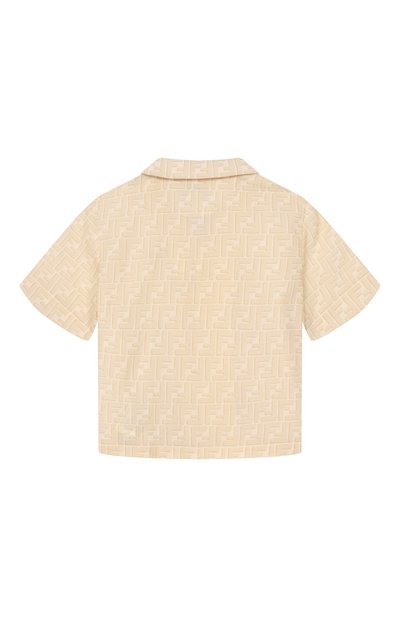 Льняная рубашка FENDI бежевого цвета по цене 79850 руб., арт. JUC109/AY8C_001, фото 2 Льняная рубашка FENDI, арт. JUC109/AY8C_001, фото 2