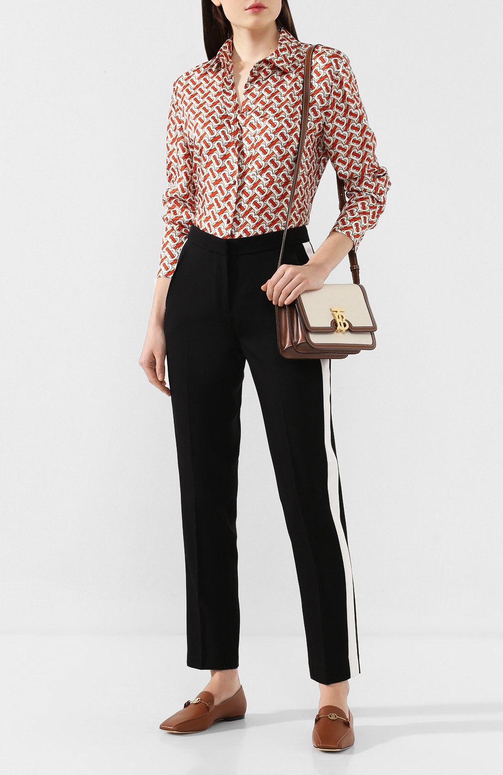 Кожаные лоферы BURBERRY, арт. 8015571, фото 2