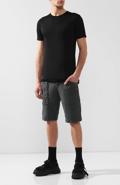 Ш орты из смеси льна и хлопка TRANSIT, арт. CFUTRHC123, фото 2