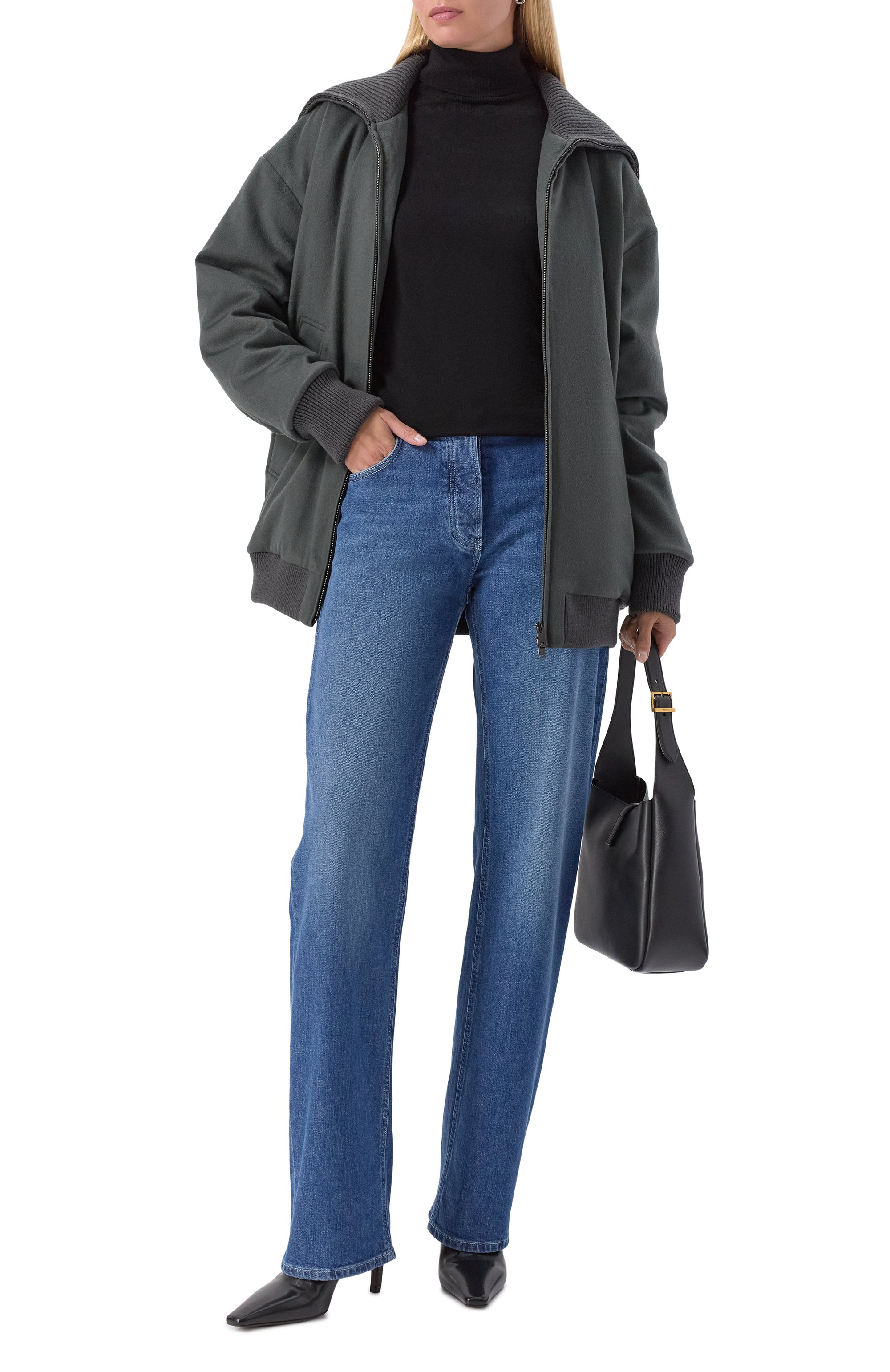 Пуховый кашемировый бомбер MVST, арт. M25.1PW.0002/PIACENZA 5824/20/2, фото 2