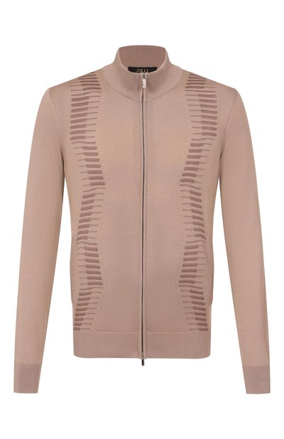 Мужской кар�диган из шелка и хлопка ZILLI, арт. KZMC01M0142VZWA00/62