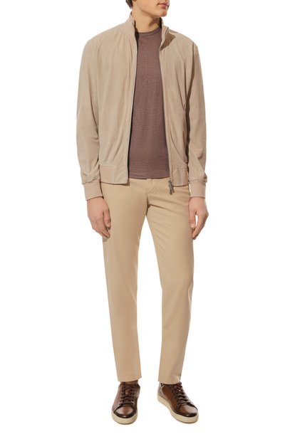 Замшевый бомбер ELEVENTY PLATINUM, арт. E75GBTE11 PEL0E014, фото 2