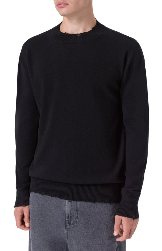Джемпер из шерсти и кашемира Andrea Ya'aqov 25MMAG10/CASHMERE W00L Чёрный  25MMAG10/CASHMERE W00L Фото 3