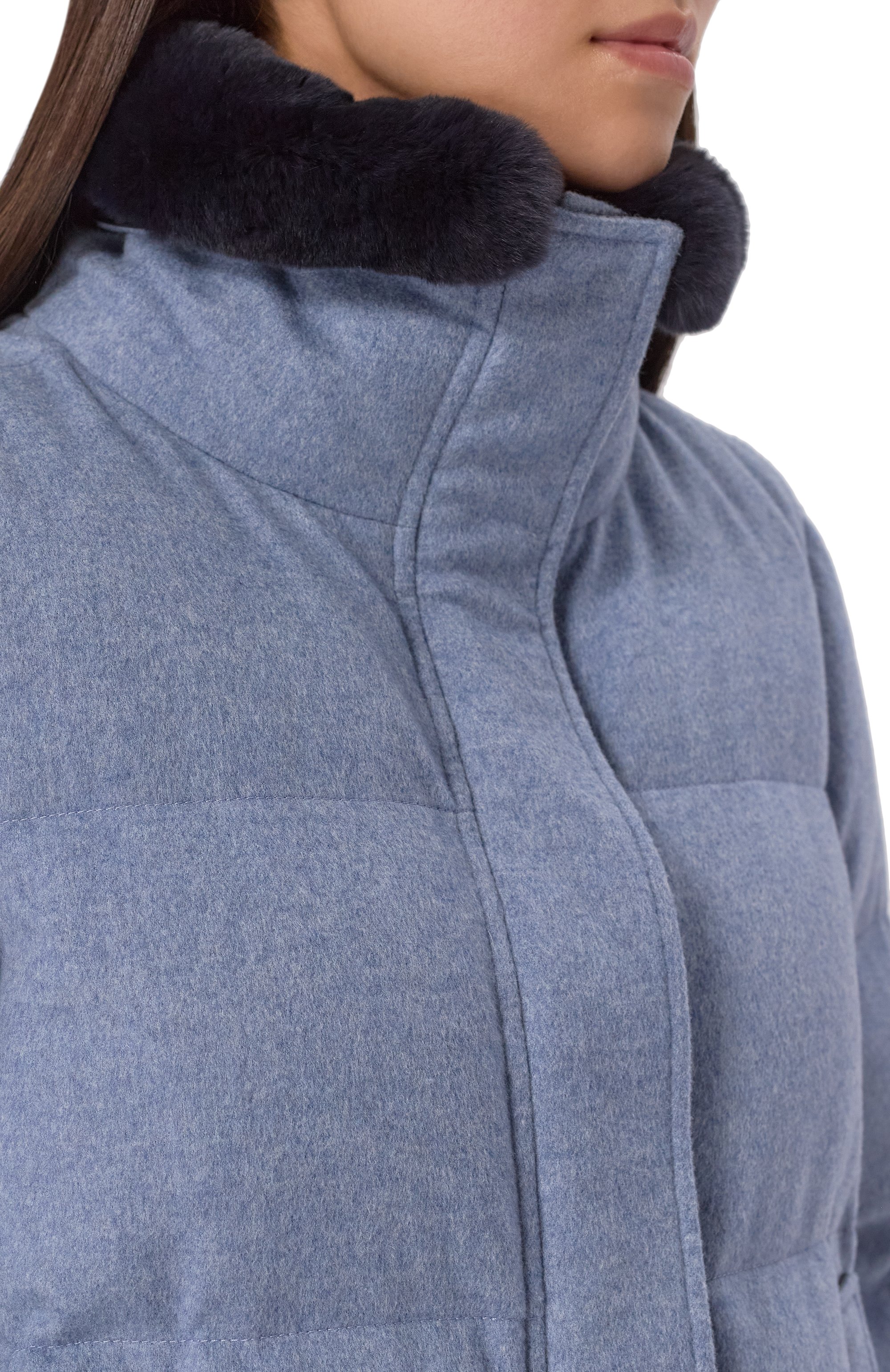 Кашемировый пуховик KITON, арт. D58648K0576E01, фото 5