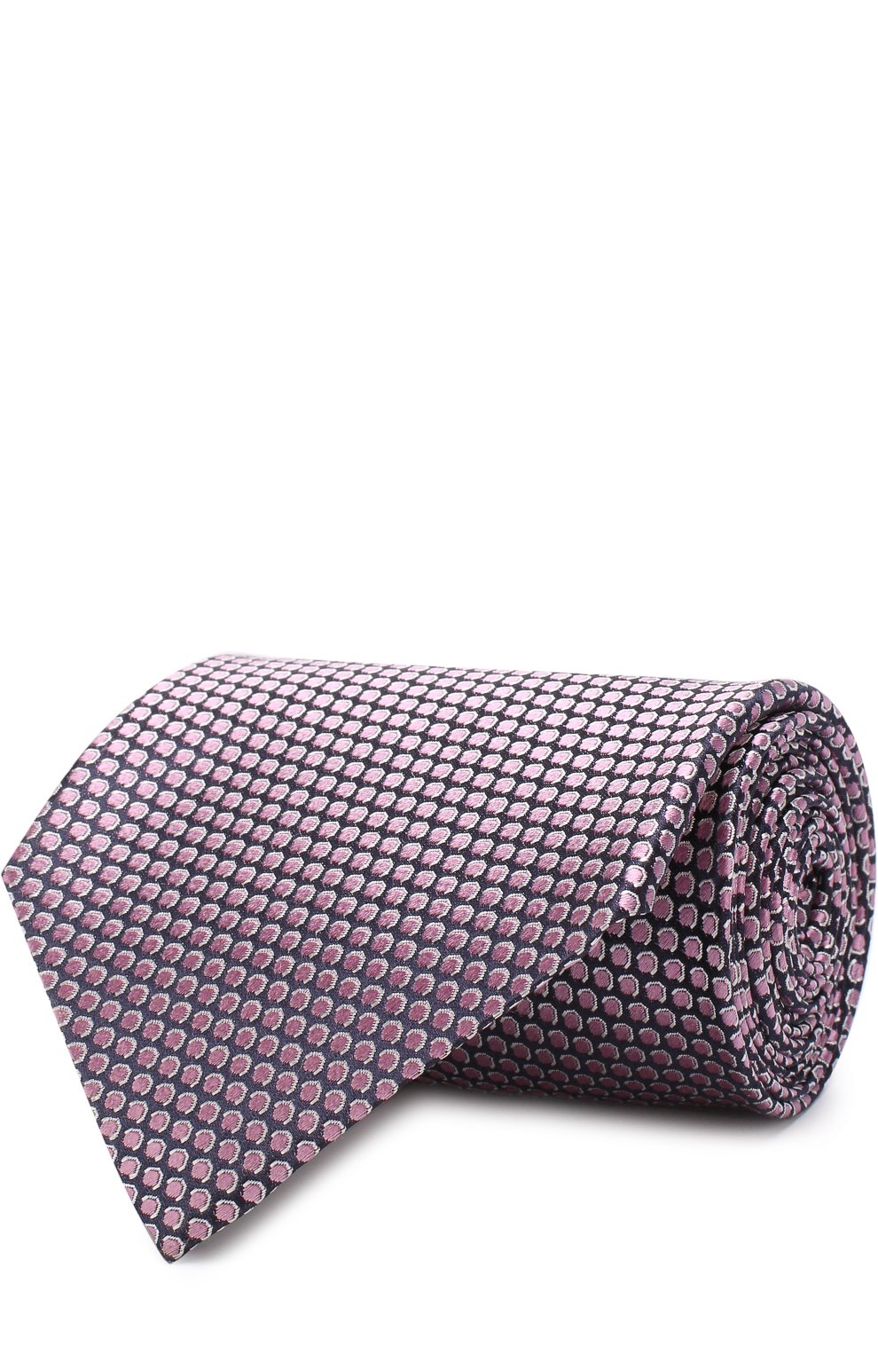 Шелковый галстук с узором ZEGNA розового цвета по цене 22850 руб., арт. Z3E22/1XW, фото 1 Шелковый галстук с узором ZEGNA, арт. Z3E22/1XW, фото 1