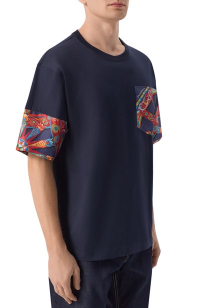Футболка из хлопка и шелка DOLCE & GABBANA, арт. G8SB2T/G7P6A, фото 3