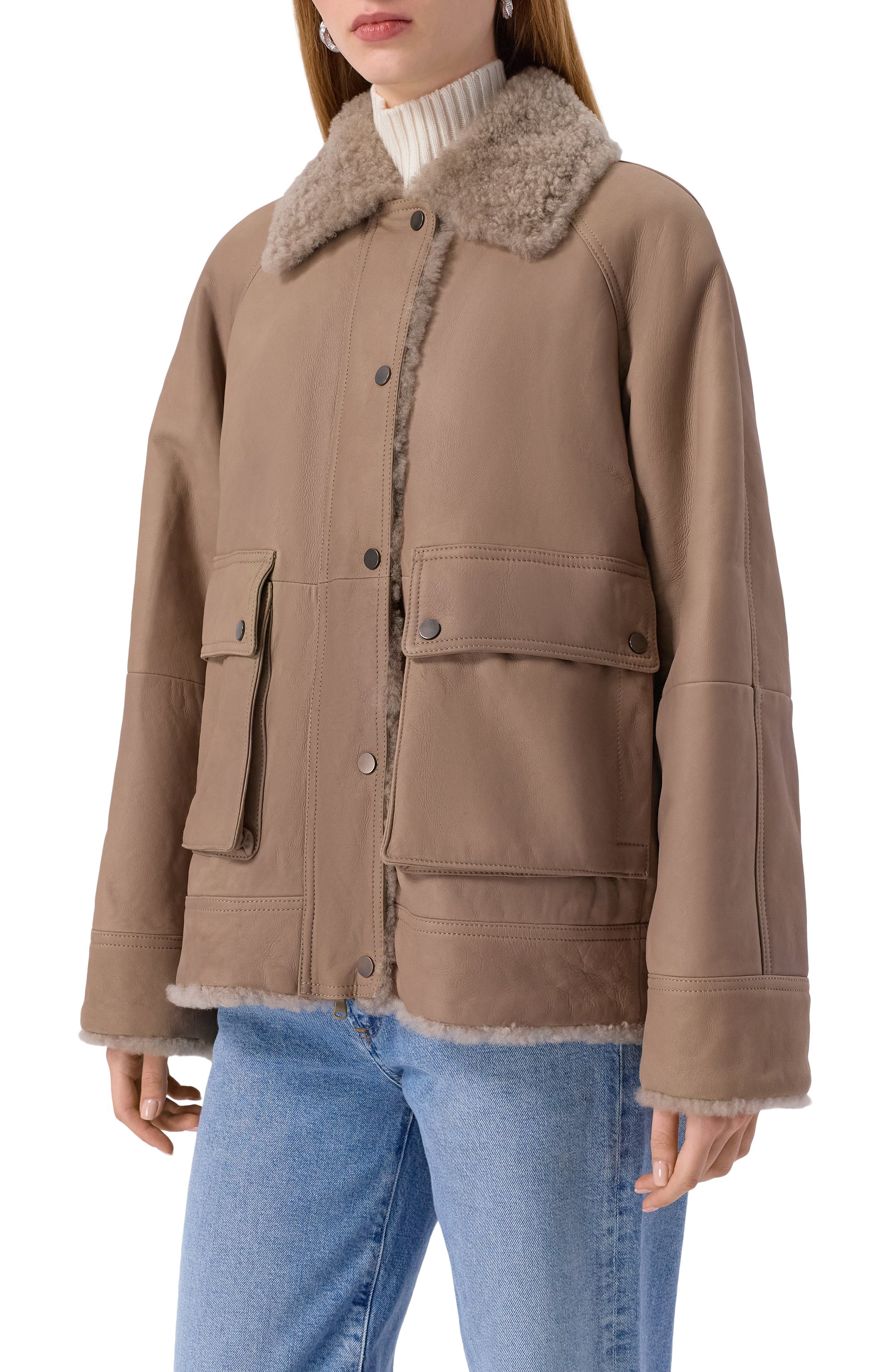 Дубленка из овчины BRUNELLO CUCINELLI, арт. MPMBP7911, фото 3