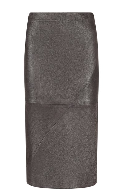 Женская кожаная юбка-карандаш с эластичным поясом BRUNELLO CUCINELLI, арт. M0NP0G2738