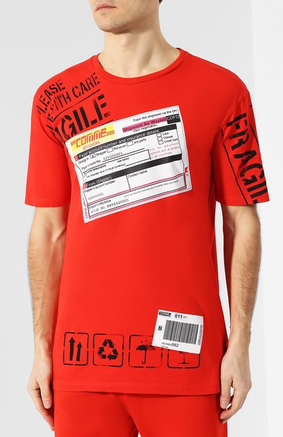 Хлопковая футболка  COMME DES FUCKDOWN, арт. CDFU400, фото 3