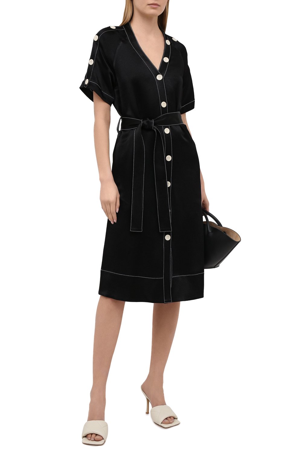 Платье из вискозы PROENZA SCHOULER WHITE LABEL, арт. WL2113140-BY194, фото 2