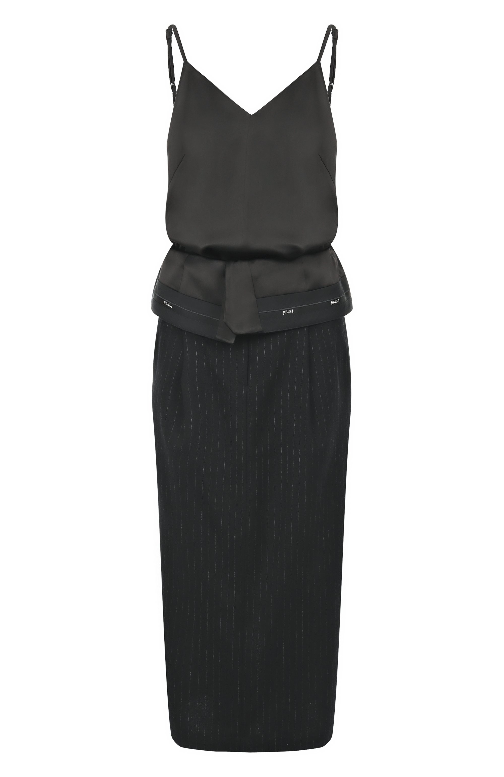 Платье JUUN.J черного цвета по цене 99500 руб., арт. JW5X71W04, фото 1 Платье JUUN.J, арт. JW5X71W04, фото 1