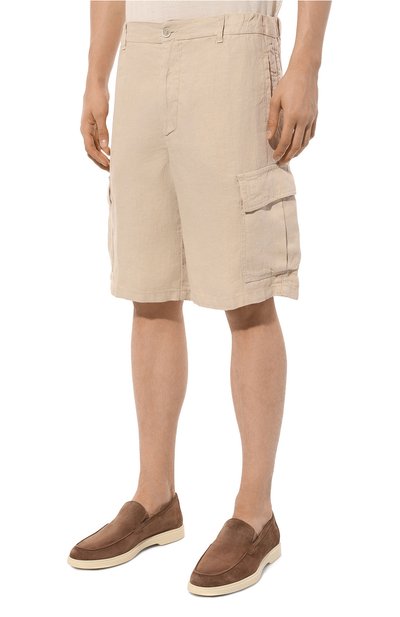 Льняные шорты 120% LINO, арт. 31ALIM29D4/000D943/000, фото 3