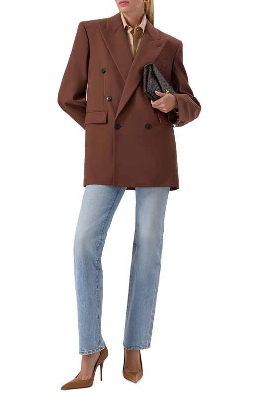 Кожаные туфли Élysée 105 Saint Laurent 833447/AADF0 Коричневый  833447/AADF0 Фото 3
