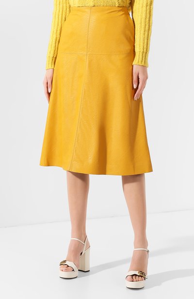 Юбка STELLA MCCARTNEY желтого цвета по цене 72800 руб., арт. 591611/SJB14, фото 3 Юбка STELLA MCCARTNEY, арт. 591611/SJB14, фото 3