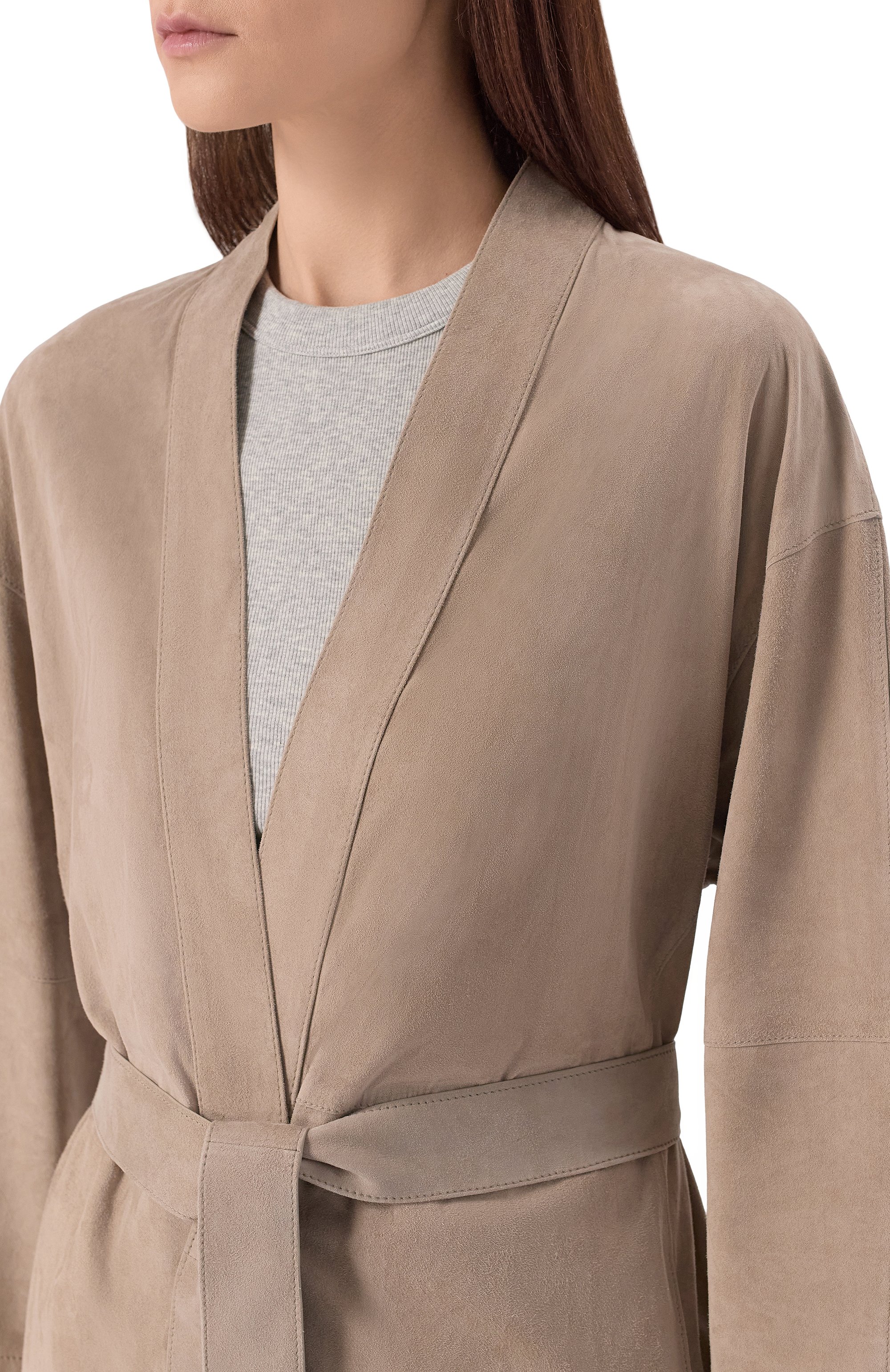 Замшевый тренч 12 STOREEZ, арт. 135926, фото 5