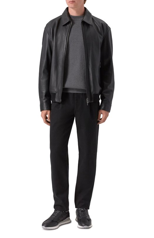 Кожаные кроссовки Newport Bogner 12621415 Чёрный  12621415 Фото 2