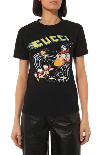 Хлопковая футболка GUCCI, арт. 644671 XJDBD, фото 3